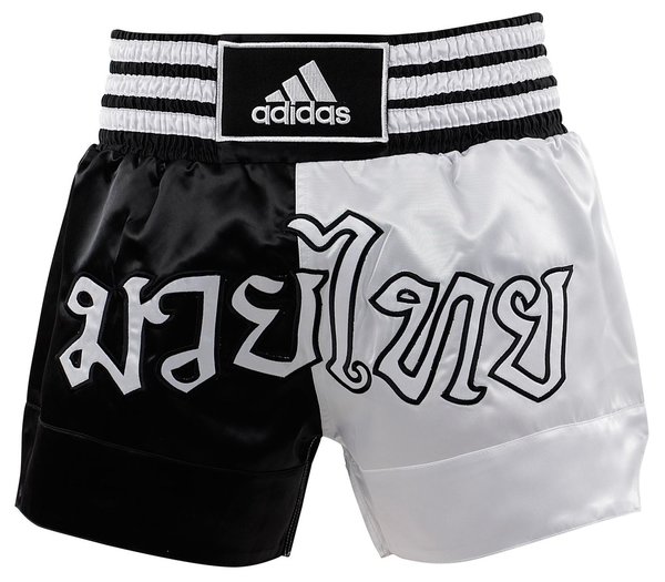 adidas Thai-Boxing Short Black/Metallic blue, ADISTH03