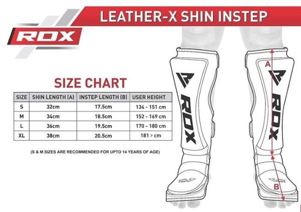 RDX T7 MMA SHIN INSTEP GUARD ROT / SCHWARZ Schienbein-Spannschutz