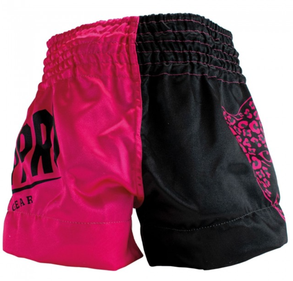 Super Pro (Thai)Boxing Shorts Kids Leopard black/pink